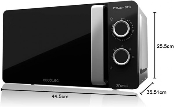 Microondas Cecotec ProClean 3050 20L 700W Ready2Clean Plata Elegante